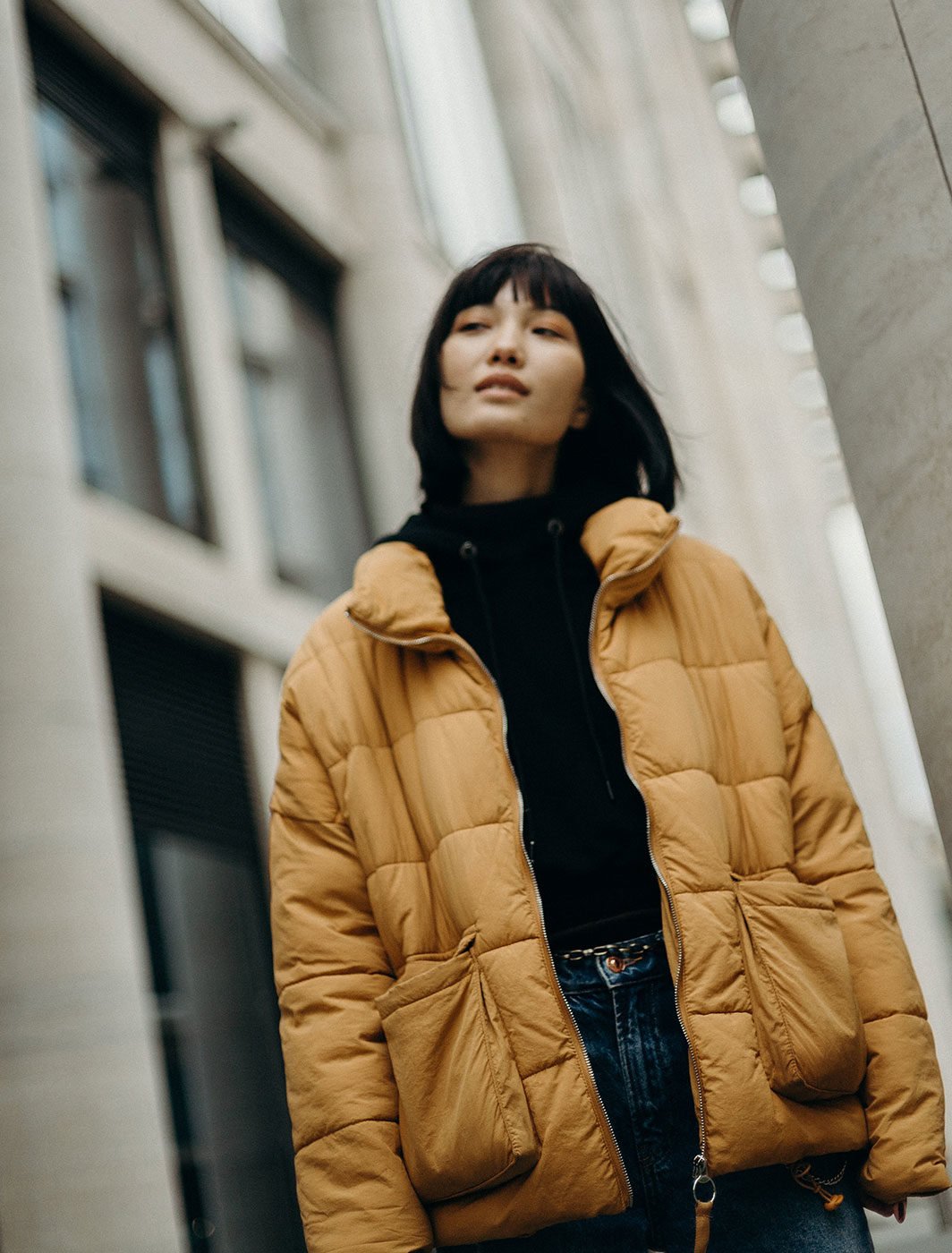 Oversized down jacket